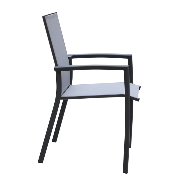 Space-Saving Stackable Commercial Outdoor Chair with Aluminum Frame