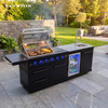 Multi Burner Stainless Steel Outdoor Kitchen Island BBQ Grill KC-25-411