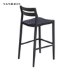 Space-Saving Commercial Outdoor Aluminum Frame Mesh Sling Dining Counter Bar Chair BY4044