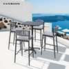 All-Weather Powder Coated Aluminum High Back Sling Seat Commercial Outdoor Patio Dining Bar Chair BY4042