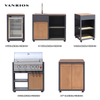 Customizable Aluminum Modular Outdoor Kitchen Cabinet System with Sink KC-14