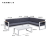 Corrosion-Resistant Powder-Coated Aluminum Garden Sofa Set