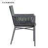 Space-Saving Stackable Commercial Outdoor Patio Dining Chair with Quick Dry Cushion MB4159