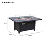 Heavy-Duty 400KG Capacity Commercial Aluminum Outdoor Fire Pit Table with Protective Cover