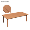 Contemporary Aluminum Outdoor Garden Sofa Coffee Table Set Weather Resistant Patio Conversation Furniture GF2216