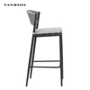 All-Weather Powder Coated Aluminum High Back Sling Seat Commercial Outdoor Patio Dining Bar Chair BY4042