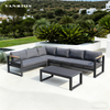 Modern Commercial Aluminum Modular Outdoor Sectional Sofa Set Weatherproof Garden Patio Set SF4070