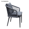 Corrosion-Resistant Outdoor Garden Dining Set with Wood-Look Aluminum Slatted Tabletop MB4079