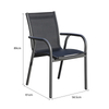 Corrosion-Resistant Stackable Outdoor Party Chair with Lightweight Aluminum Frame