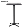 Heavy-Duty Commercial Aluminum Outdoor Dining Table 400kg Capacity Foldable Patio Table CA403