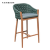 Heavy-Duty Aluminum Frame Breathable Mesh Sling Commercial Terrace Bar Chair Seat BY4121