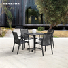 Weather-Resistant Powder-Coated Aluminum Outdoor Coffee Table for Hotel Garden CA403