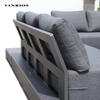 Weather-Resistant Powder-Coated Aluminum Outdoor Modular Sectional Sofa Set