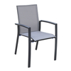 Space-Saving Stackable Commercial Outdoor Chair with Aluminum Frame