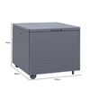 All-Weather Powder-Coated Aluminum Outdoor Deck Cushion Storage Box Container Chest Cabinet Furniture GC-04