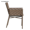 Stackable Sling Rope Aluminum Dining Chair Weather Resistant Outdoor Patio Bistro Seat MB4155