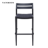 Space-Saving Commercial Outdoor Aluminum Frame Mesh Sling Dining Counter Bar Chair BY4044
