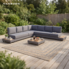 Space-Saving K-D Aluminum Outdoor Lounge Furniture Modular Sofa Set for Commercial Procurement GF2221