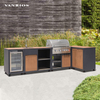 Customizable Aluminum Modular Outdoor Kitchen Cabinet System with Sink KC-14