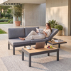 Modern Luxury Modular Outdoor Aluminum Garden Sofa Set - Weatherproof Patio Couch for Villa & Hotel GF2231