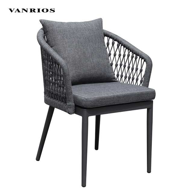 Corrosion-Resistant Outdoor Garden Dining Set with Wood-Look Aluminum Slatted Tabletop MB4079