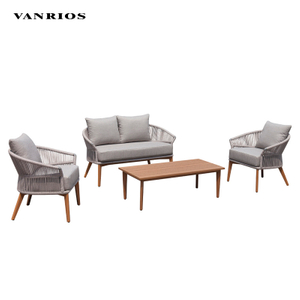 Corrosion-Resistant Powder-Coated Aluminum Patio Lounge Sofa Set GF2217