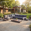 Space-Saving K-D Aluminum Outdoor Lounge Furniture Modular Sofa Set for Commercial Procurement GF2221