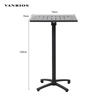 Heavy-Duty Commercial Aluminum Outdoor Dining Table 400kg Capacity Foldable Patio Table CA403
