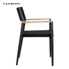 Weather-Resistant Garden Dining Chair Low-Maintenance Metal Patio Furniture MB4062