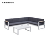 Corrosion-Resistant Powder-Coated Aluminum Garden Sofa Set