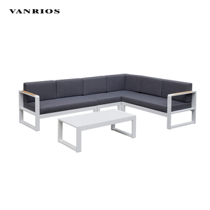 Corrosion-Resistant Powder-Coated Aluminum Garden Sofa Set