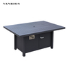 Heavy-Duty 400KG Capacity Commercial Aluminum Outdoor Fire Pit Table with Protective Cover