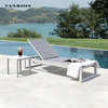 Powder Coated Aluminum Sun Lounger Quick Dry Foam Chaise Lounge Poolside Garden Patio Furniture MB4103 