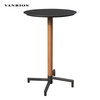 Outdoor Aluminium Sling High Top Bar Table Compact Modern Round Garden Patio Cafe Bar Desk BT-08