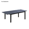 Aluminum Frame Outdoor Garden Dining Table for Restaurant Patio