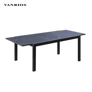 Aluminum Frame Outdoor Garden Dining Table for Restaurant Patio