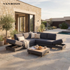 Space-Saving K-D Aluminum Outdoor Lounge Furniture Modular Sofa Set for Commercial Procurement GF2221