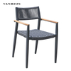 Weather-Resistant Garden Dining Chair Low-Maintenance Metal Patio Furniture MB4062