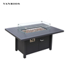 Heavy-Duty 400KG Capacity Commercial Aluminum Outdoor Fire Pit Table with Protective Cover