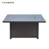 Rectangular Weather Resistant Aluminum Propane Gas Fire Pit Coffee Table for Outdoor Patio Garden CT055