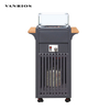 High-Performance Aluminum Gas Patio Heater Portable Outdoor Infrared Firepit Table with Glass Shield and Side Desk FP-03