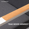 Corrosion-Resistant Powder-Coated Aluminum Garden Sofa Set