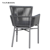 Space-Saving Stackable Commercial Outdoor Patio Dining Chair with Quick Dry Cushion MB4159