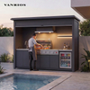 Corrosion-Resistant Architectural Aluminum BBQ Kitchen Pod with Windproof Curtain