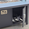 Heavy-Duty 400KG Capacity Commercial Aluminum Outdoor Fire Pit Table with Protective Cover