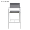 Architectural High-Profile Aluminum Frame All-Weather Sling Commercial High-Top Patio Bar Stool Chair BY4059